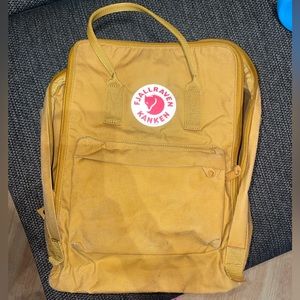 Fjallraven gold backpack. Fits laptop